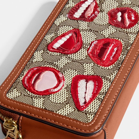 💋 Coach X Tom Wesselmann Kira Crossbody In Signature Textile Jacquard - Picture 6 of 15